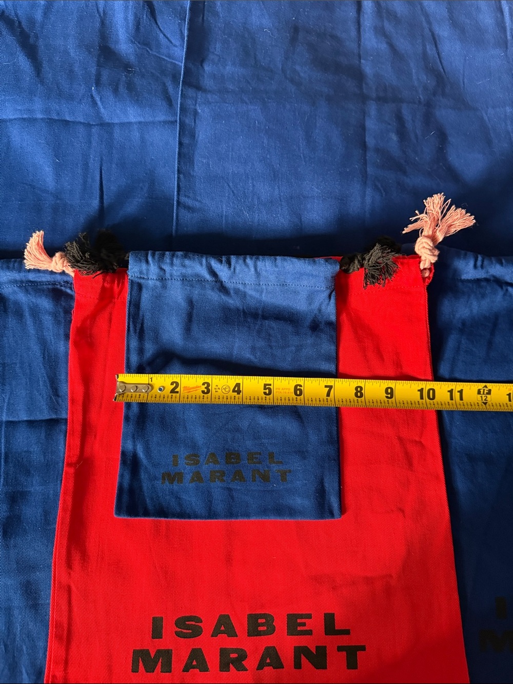 Isabel Marant Blue and Red Dust Bags Set - Picture 6 of 8